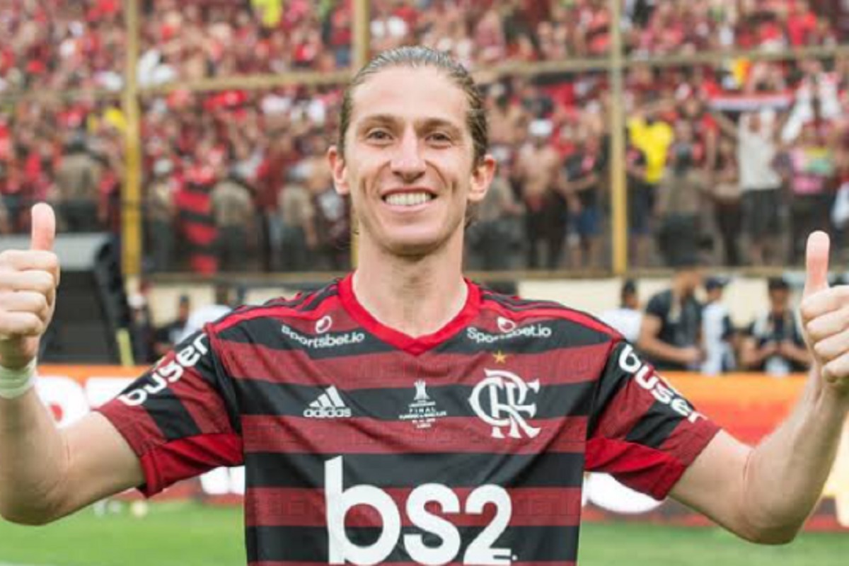 FILIPE LUÍS DO FLAMENGO - FOTO TWITTER