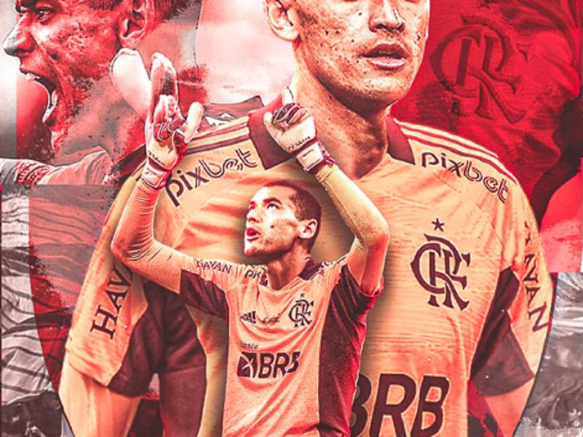 SANTOS GOLEIRO DO FLAMENGO - FOTO DIVULGAÇÃO DO TWITTER